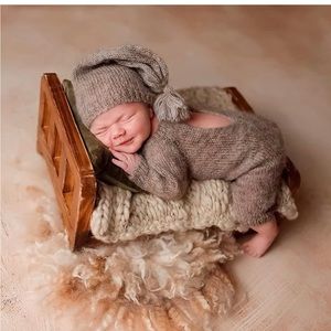 Newborn photo prop wool blanket